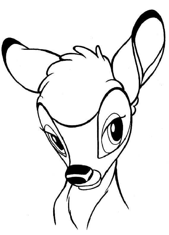 Bambi se tient dans la forêt, entouré d'arbres et de feuillage
