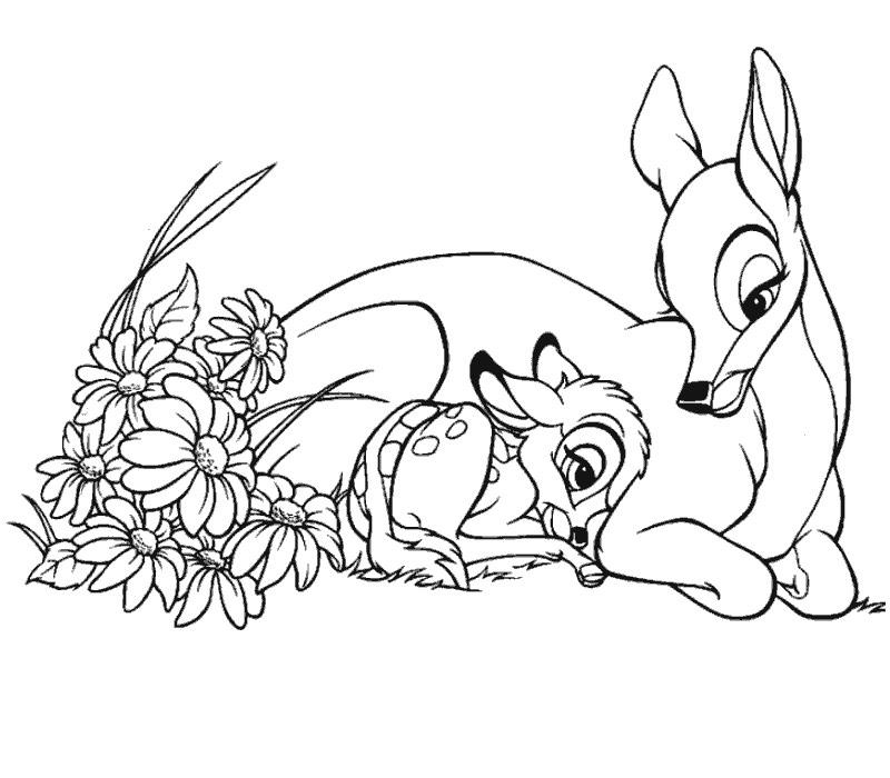 Bambi et ses amis dans la forêt