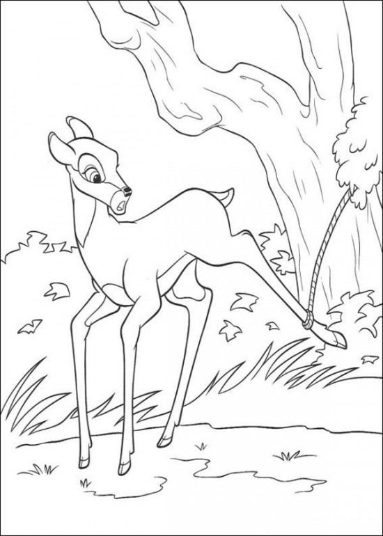 Bambi et ses amis dans la forêt