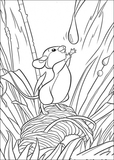 Coloriage de Bambi dans la forêt avec ses amis