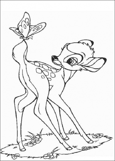 Bambi et ses amis dans une clairière enjouée