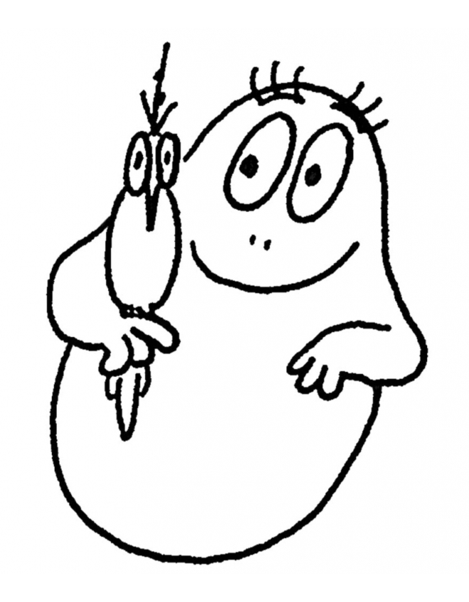 Barbapapa se détend au milieu de la nature