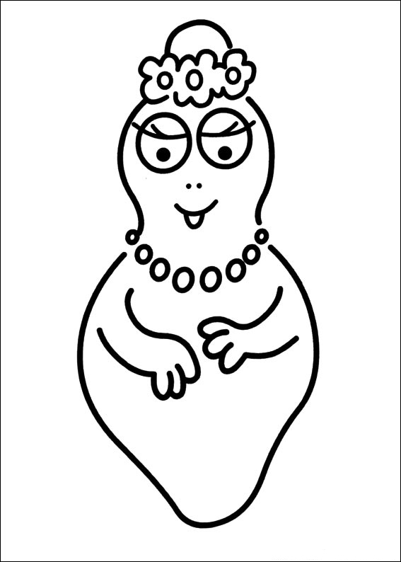 Barbapapa et ses amis dans un jardin coloré