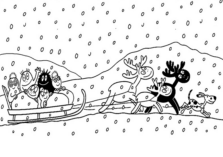 Barbapapa et ses amis dans un moment de joie
