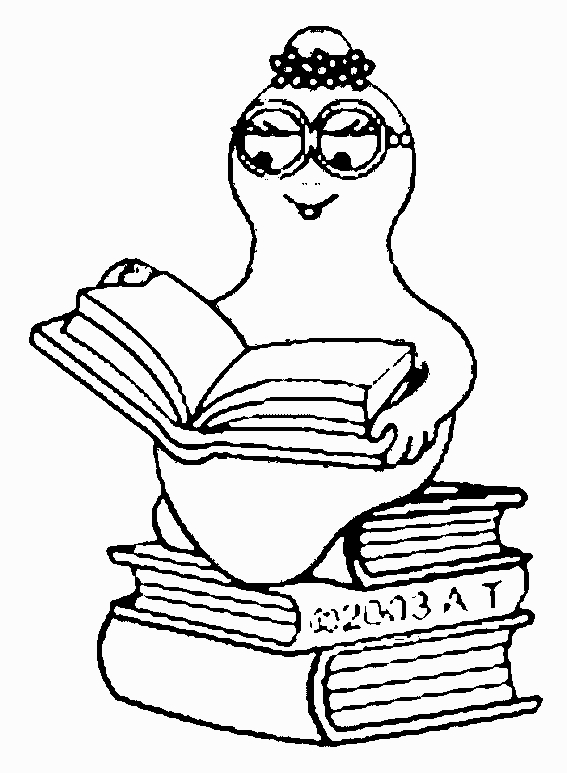 Coloriage de Barbapapa en pleine aventure ludique