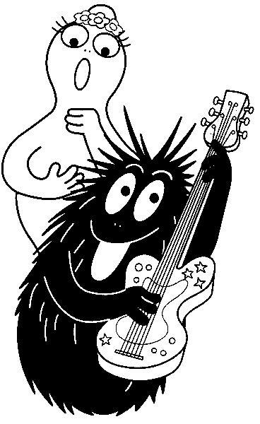 Barbapapa et ses amis dans un jardin joyeux