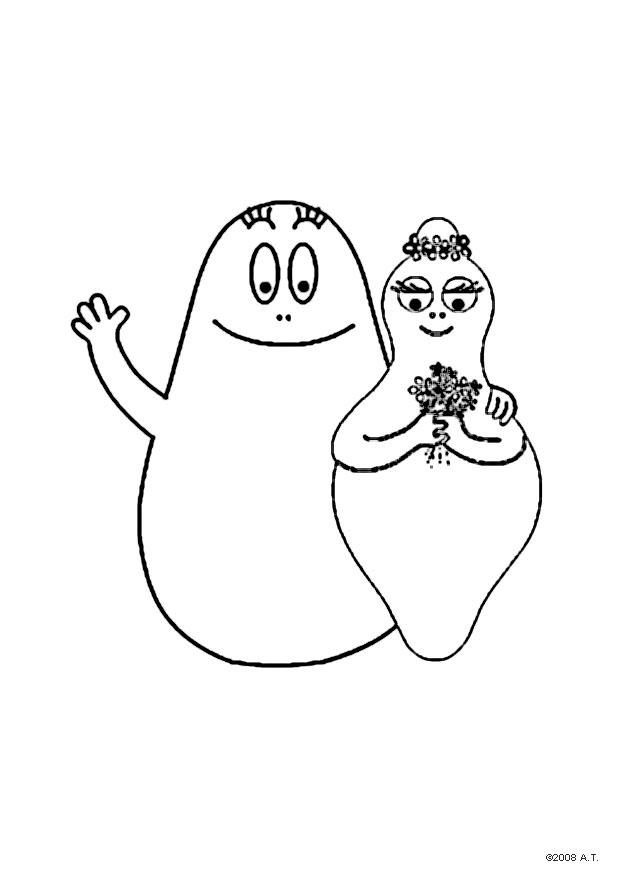 Barbapapa et ses amis jouant dans un paysage ludique