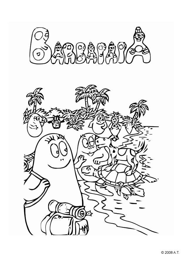 Barbapapa et ses amis en pleine aventure dans un décor ludique