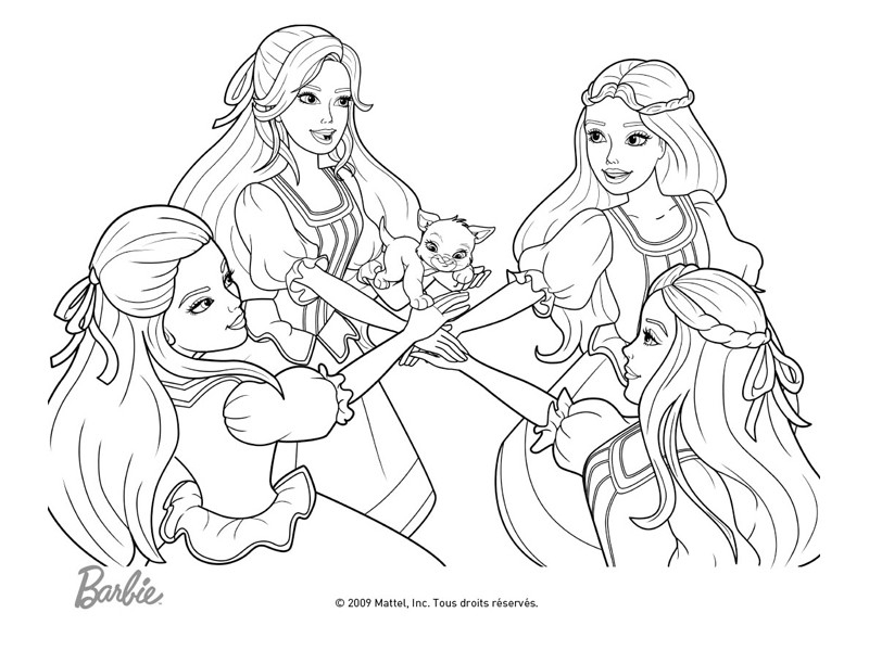 Barbie dans une pose élégante entourée de fleurs