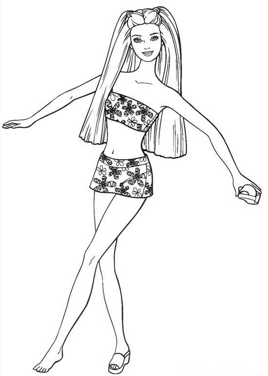 Barbie en pleine séance de coloriage dans un cadre joyeux