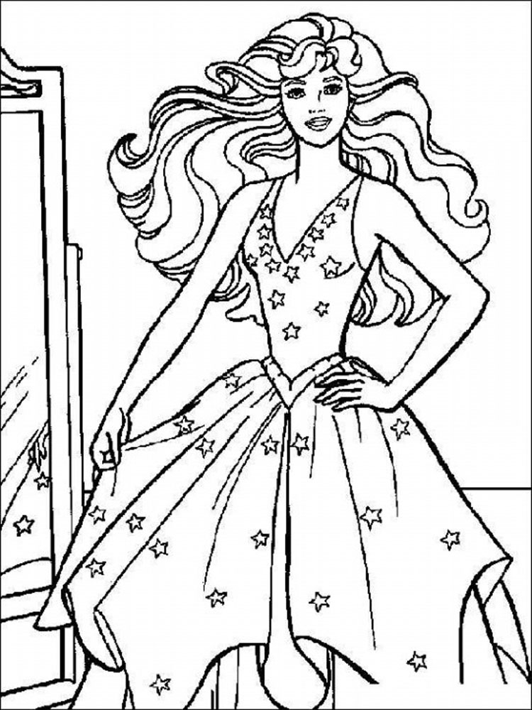 Barbie en pleine activité créative dans un décor floral