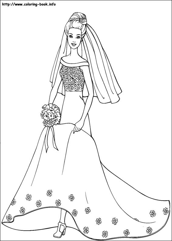 Barbie en pleine séance de coloriage dans un jardin fleuri