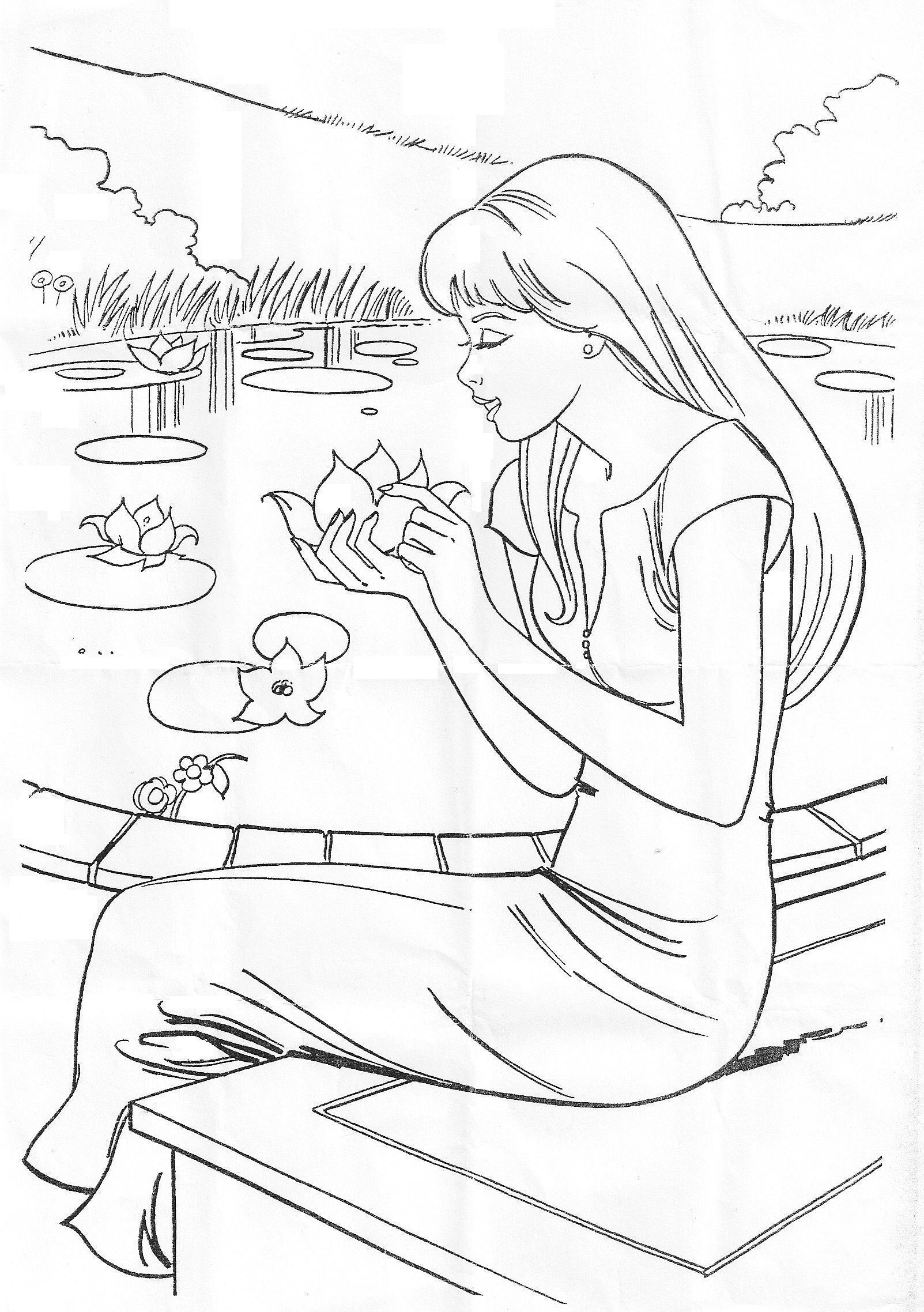 Barbie en pleine activité créative avec des accessoires colorés