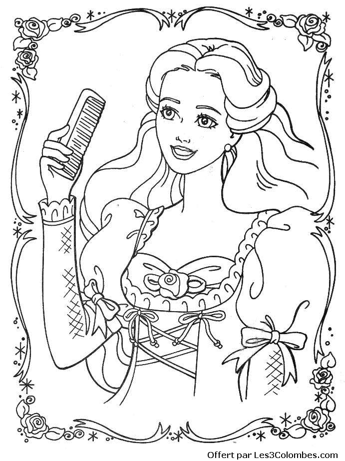 Barbie en tenue de bal dans une ambiance festive