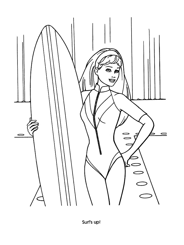 Barbie en pleine aventure au bord d'un lac