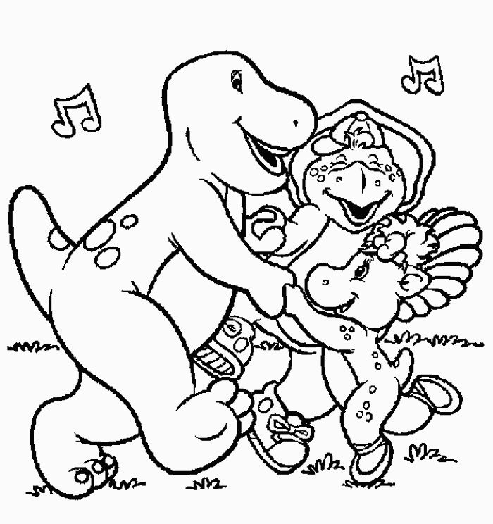 Barney et ses amis jouant ensemble dans un décor joyeux