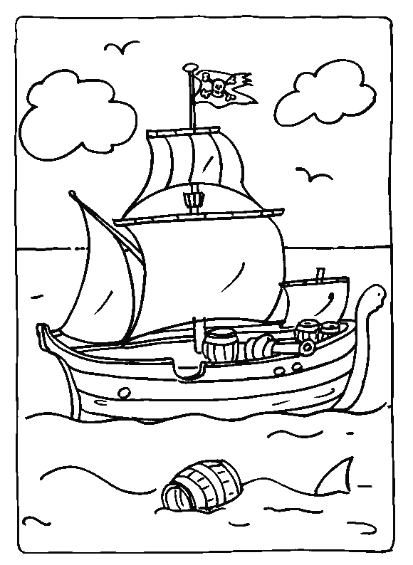 Coloriage Bateau / Navire #45859 à imprimer Coloriage Bateau / Navire #45859 à imprimer