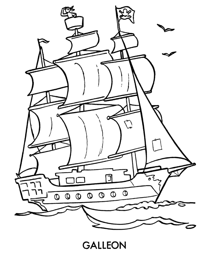Un bateau pirate voguant sur une mer agitée