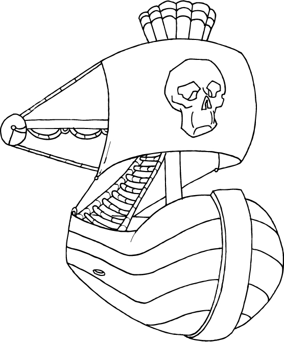 Coloriage Bateau pirate #45985 à imprimer Coloriage Bateau pirate #45985 à imprimer