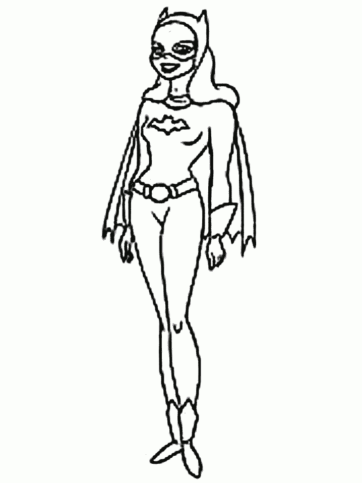 Batgirl en pleine action dans la ville nocturne