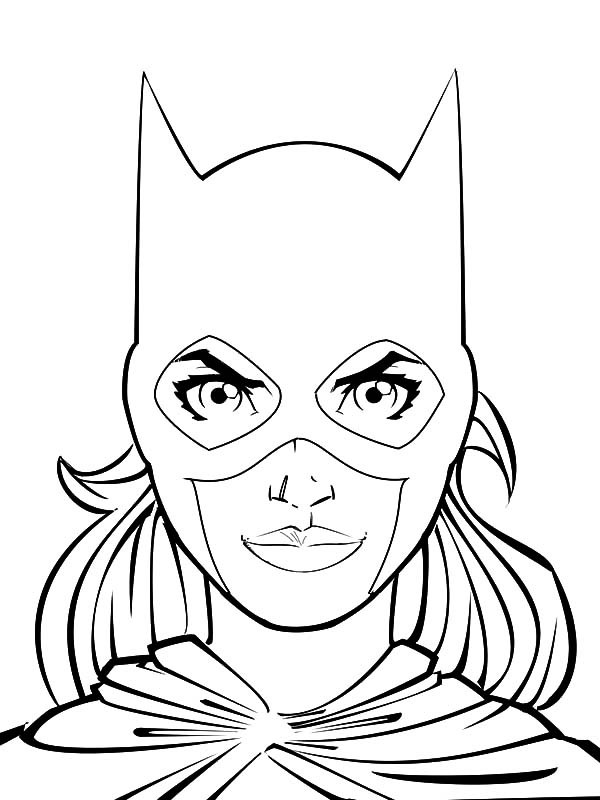 Batgirl en pleine action dans un paysage urbain