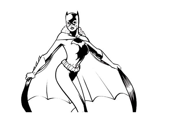 Batgirl en action dans une scène dynamique de combat urbain Batgirl en action dans une scène dynamique de combat urbain