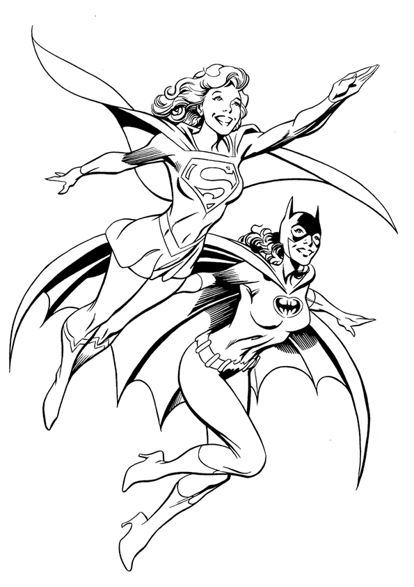 Batgirl en pleine action dans un décor urbain