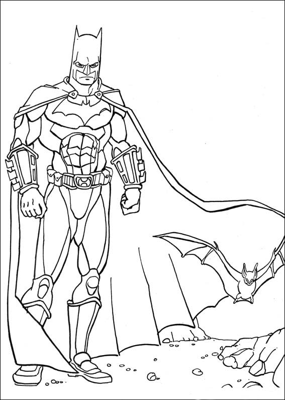 Batman en pleine action face à un ennemi menaçant