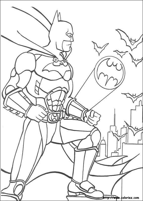 Batman en pleine action dans Gotham City