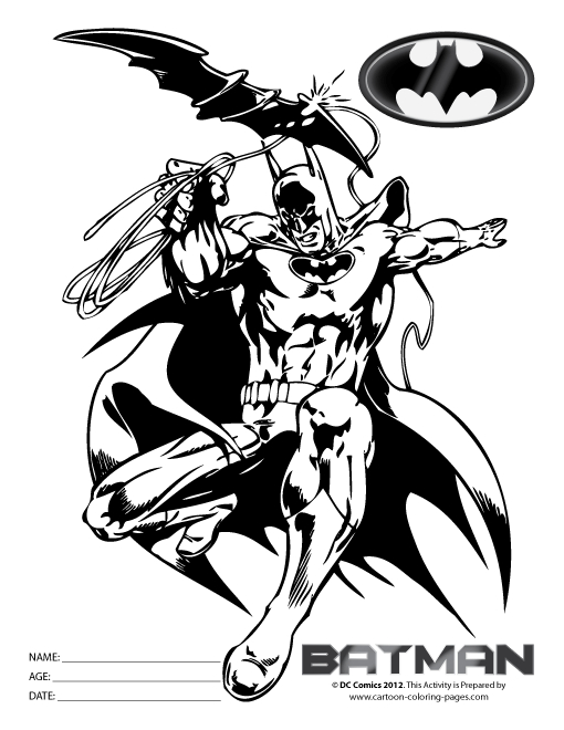 Batman en plein vol au-dessus de Gotham City