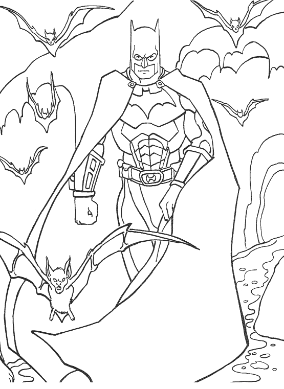 Batman en pleine action dans Gotham City