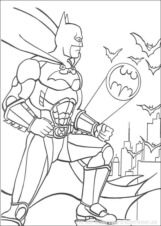 Batman en pleine action dans Gotham City