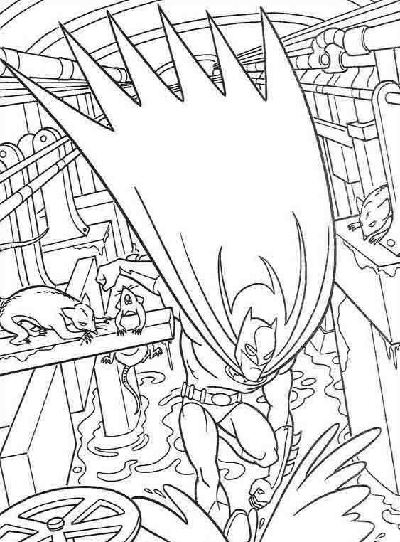 Batman en pleine action face à un ennemi mystérieux