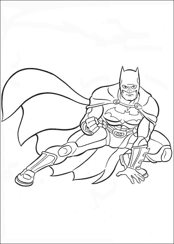 Batman en pleine action dans Gotham City