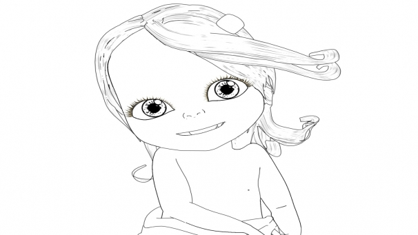 Un bébé souriant entouré de jouets colorés