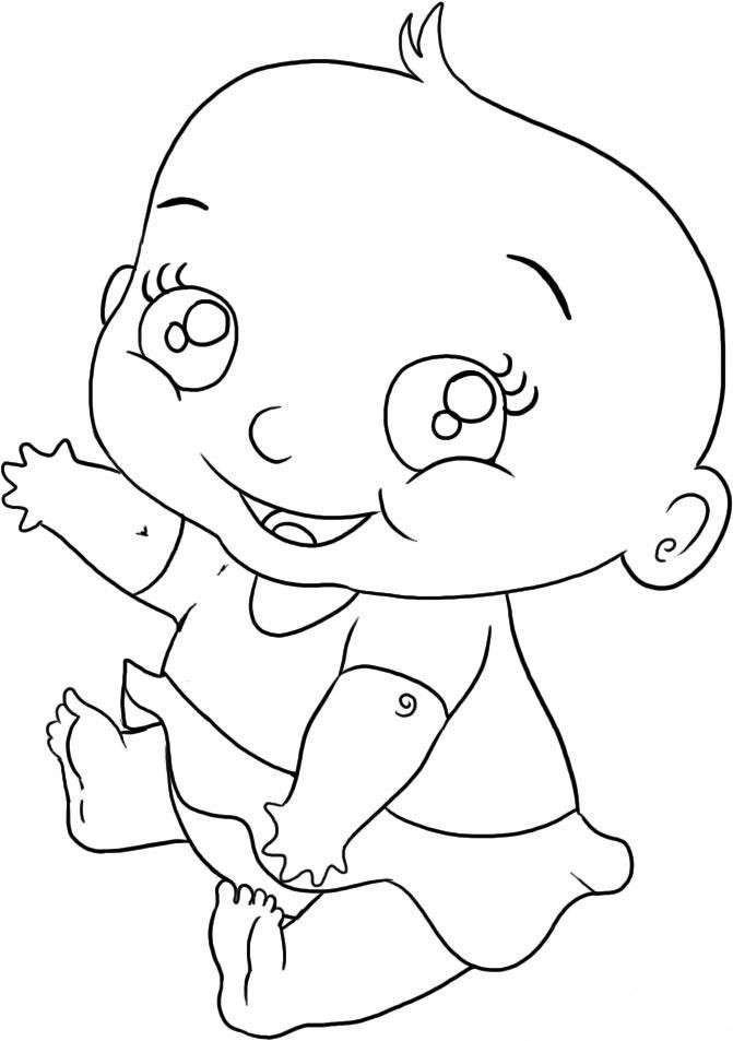 Un bébé souriant entouré de jouets colorés