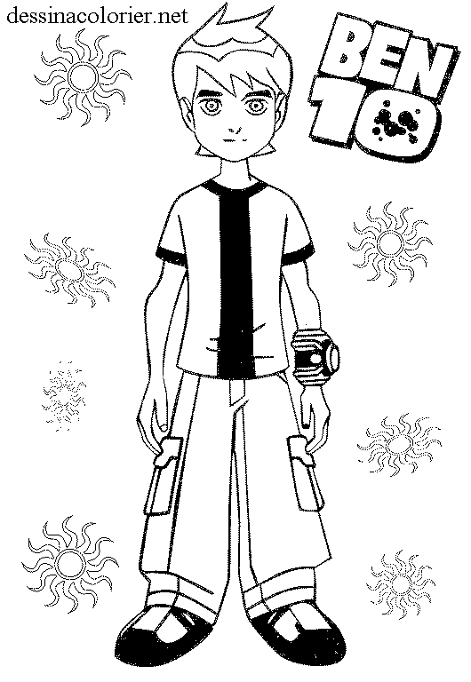 Ben 10 en pleine action avec son Omnitrix
