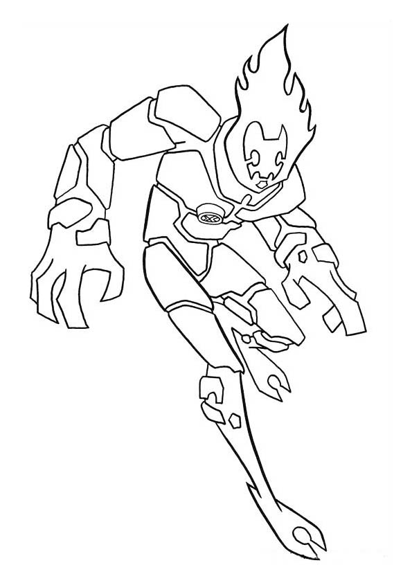 Ben 10 en pleine action avec son Omnitrix