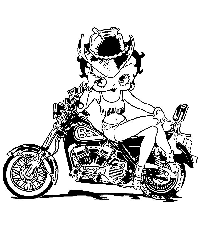Betty Boop dans une pose charmante et expressive