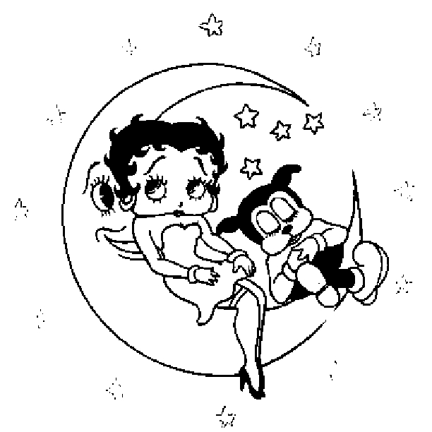 Betty Boop en pleine pose avec un sourire charmant