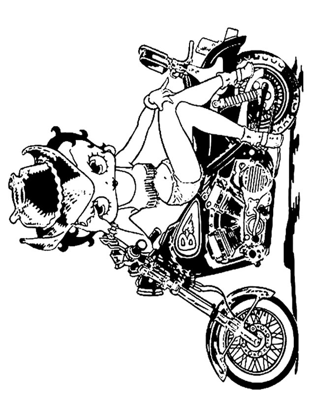 Betty Boop en pleine pose élégante avec un fond stylisé