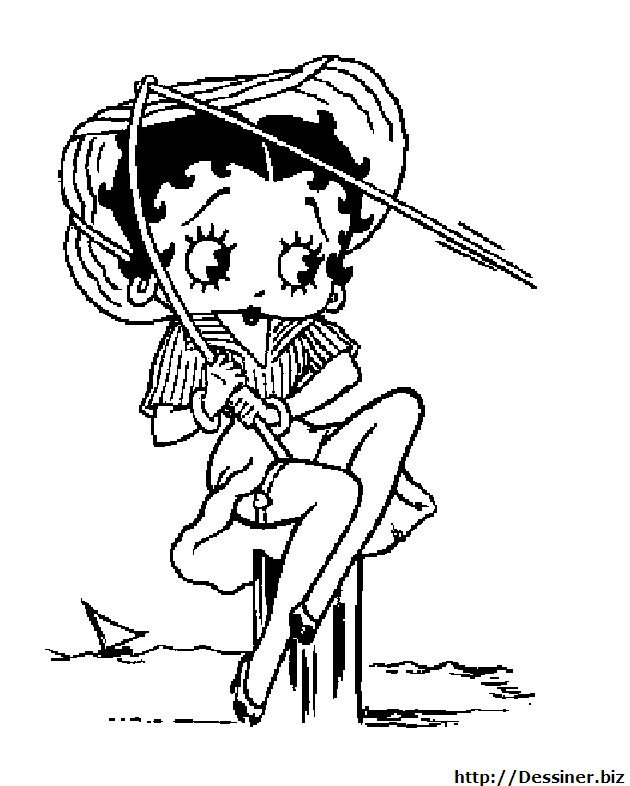 Betty Boop en pleine danse dans un décor stylisé Betty Boop en pleine danse dans un décor stylisé