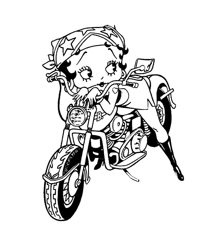 Betty Boop en plein sourire, entourée de détails ludiques Betty Boop en plein sourire, entourée de détails ludiques