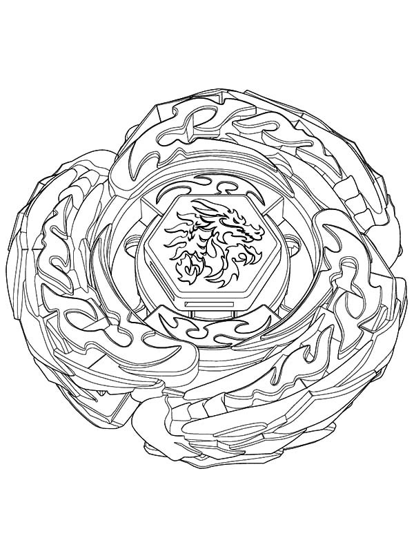 Coloriage de Beyblade en pleine bataille avec un fond dynamique