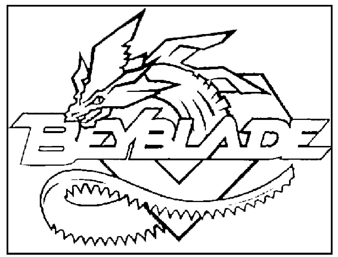 Coloriage de Beyblade avec un personnage en action sur fond dynamique