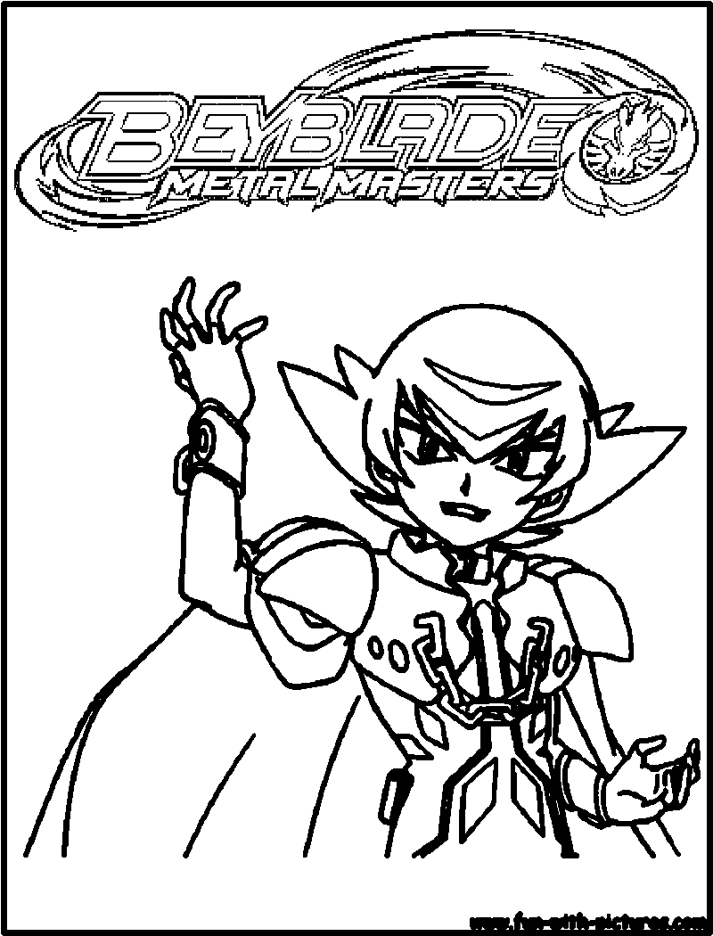 Coloriage de Beyblade en pleine action sur un fond dynamique