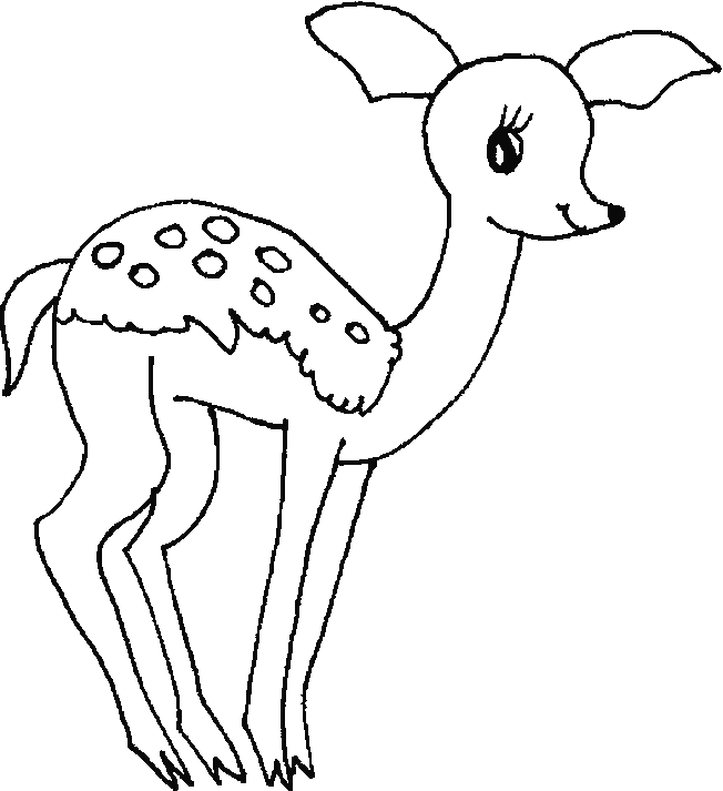 Coloriage Biche #2176 à imprimer