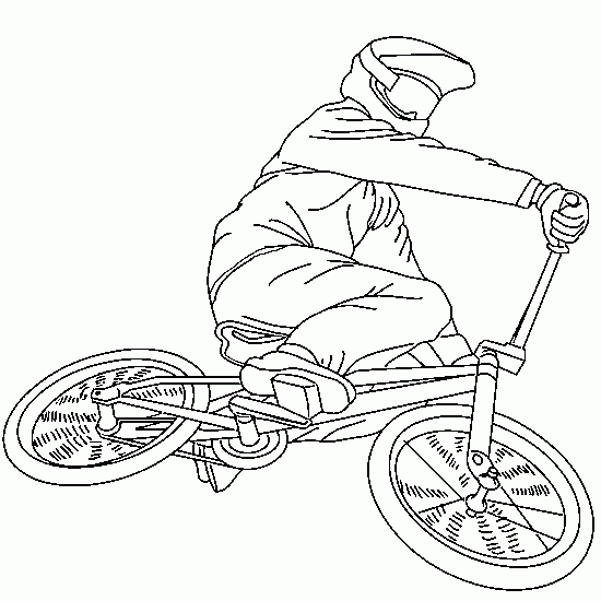 Coloriage d'une bicyclette sur un chemin ensoleillé