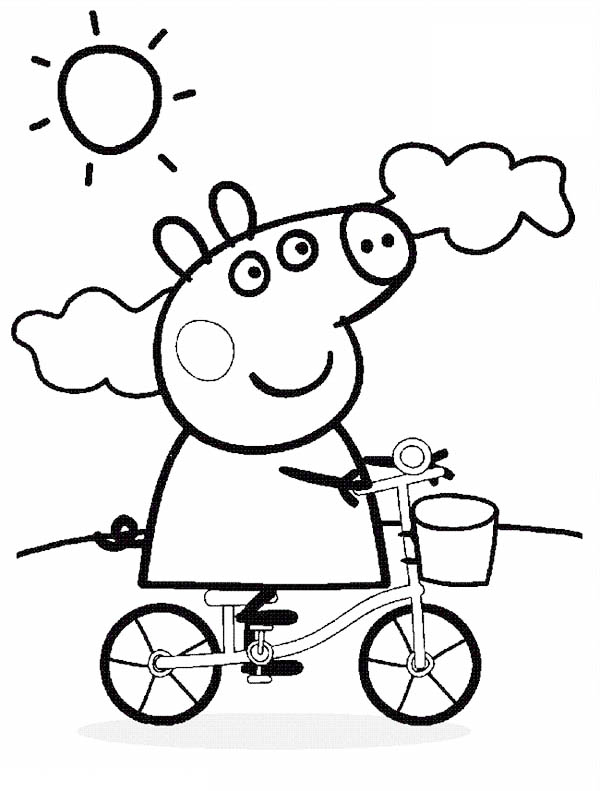 Coloriage d'une bicyclette dans un décor simple et accueillant