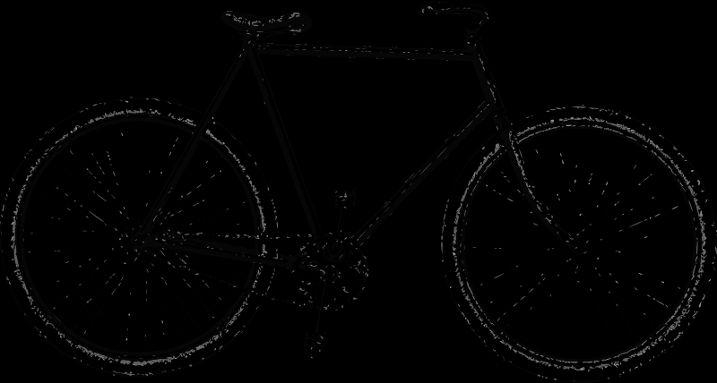 Coloriage d'une bicyclette sur un chemin ensoleillé